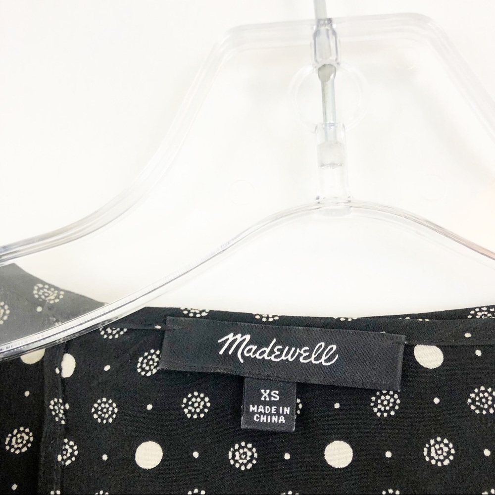 Madewell Petalplay Dotmix Silk Romper (B2) - Picture 7 of 7